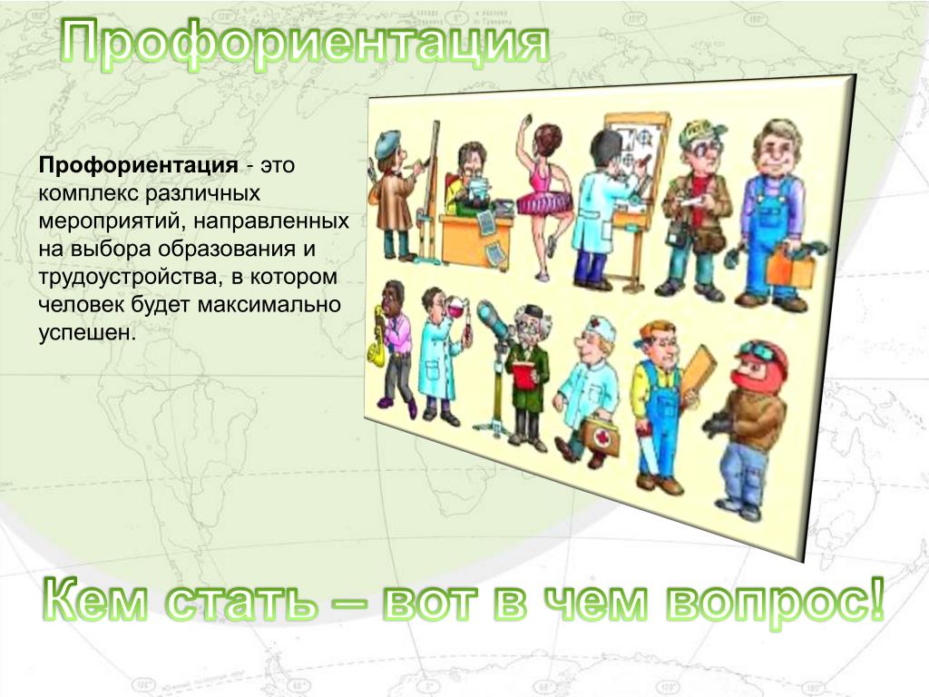 Игра по профориентации 8 класс