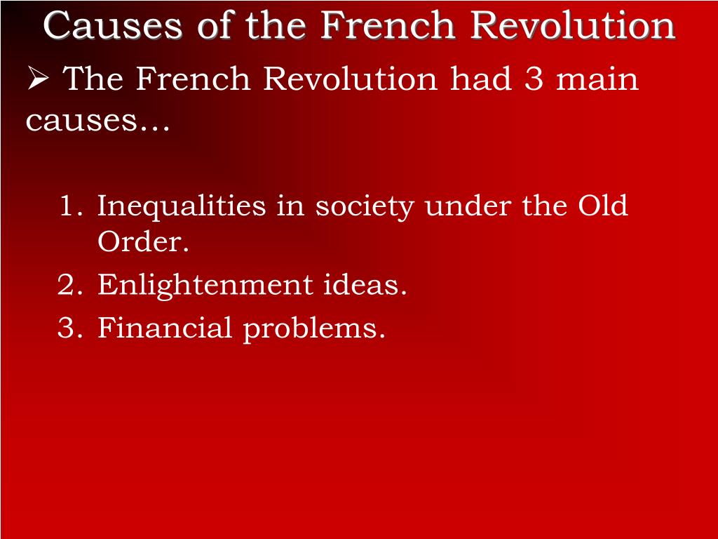 two causes of the french revolution