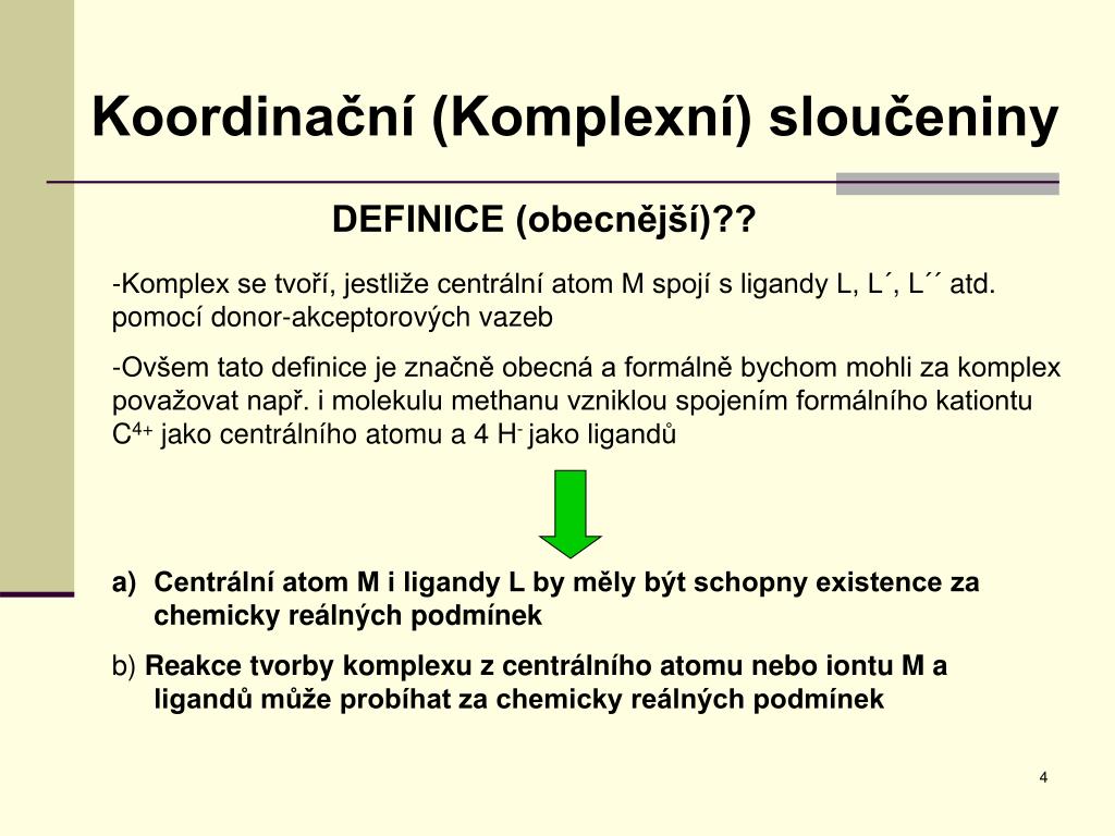 PPT - Chemie koordinačních sloučenin PowerPoint Presentation, free download  - ID:5019769