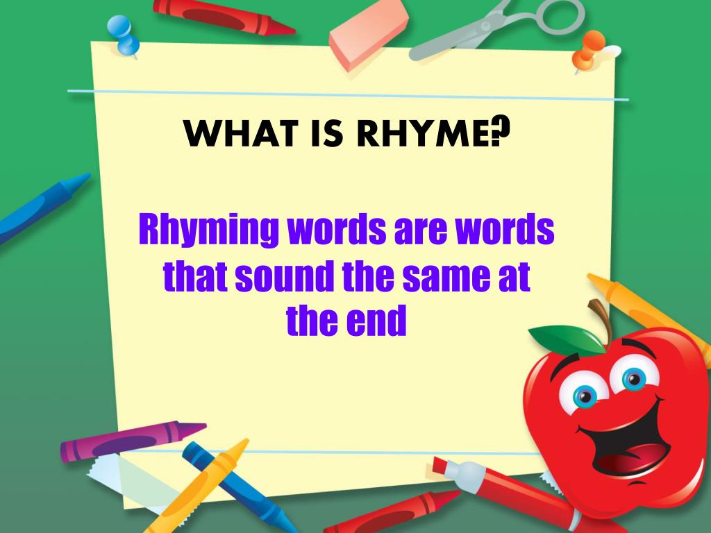presentation rhyme words