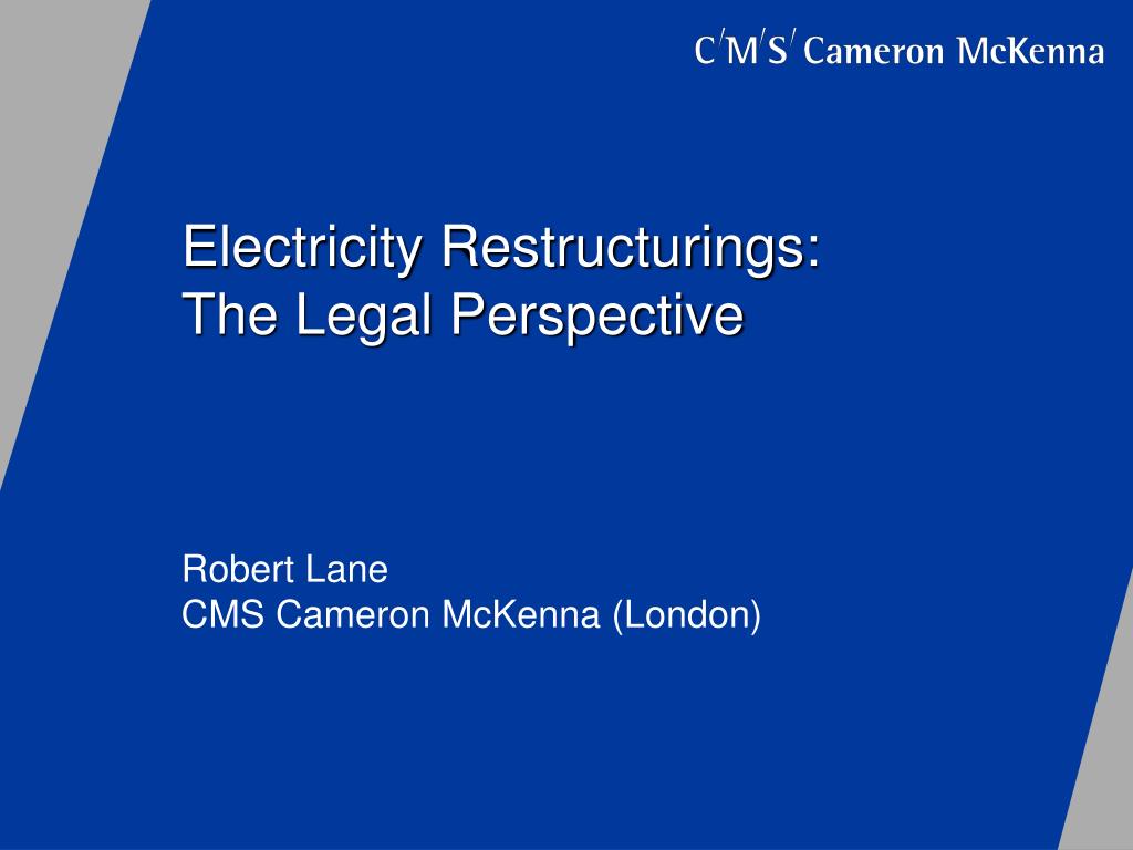PPT - Electricity Restructurings: The Legal Perspective PowerPoint  Presentation - ID:5024093