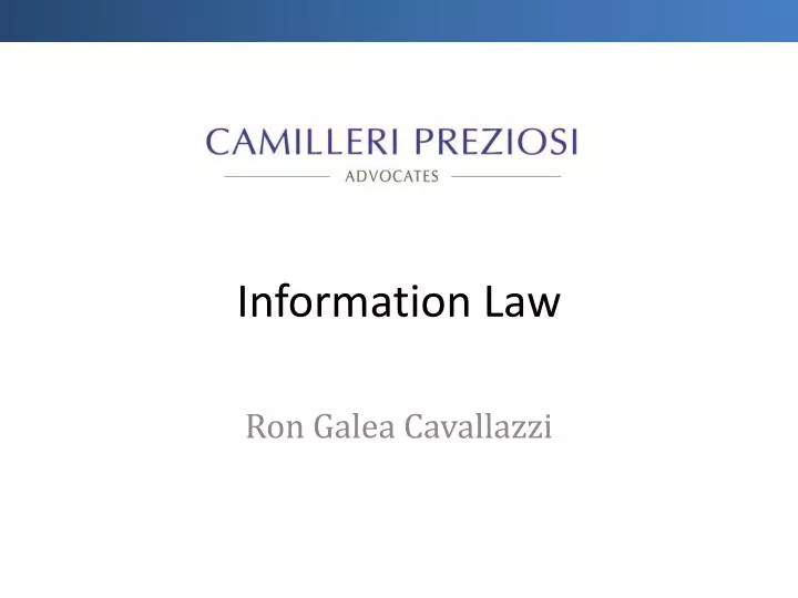 information law n.