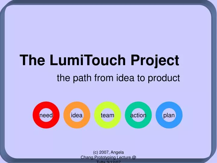 the lumitouch project n.