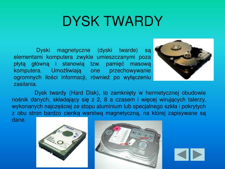 Kiedy Dysk Twardy Jest Najbardziej Podatny Na Uszkodzenia PPT - BUDOWA KOMPUTERA PowerPoint Presentation - ID:5025600