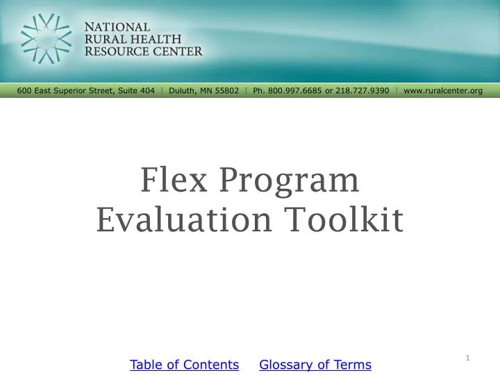 flex program evaluation toolkit n.