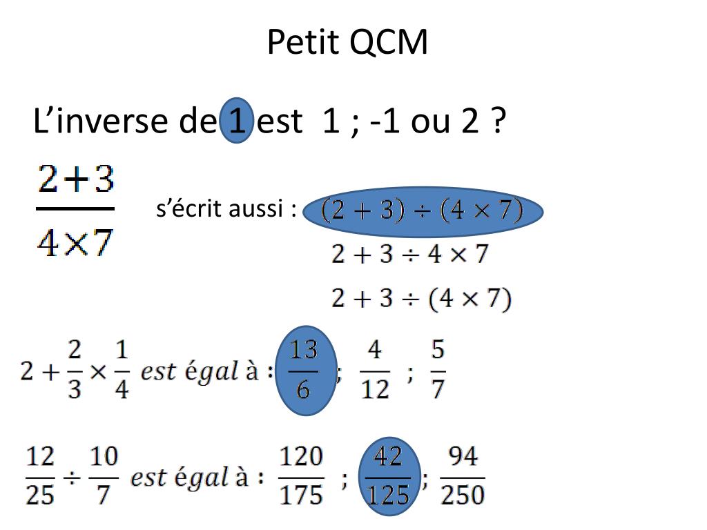 PPT - Petit QCM PowerPoint Presentation, free download - ID:5027167