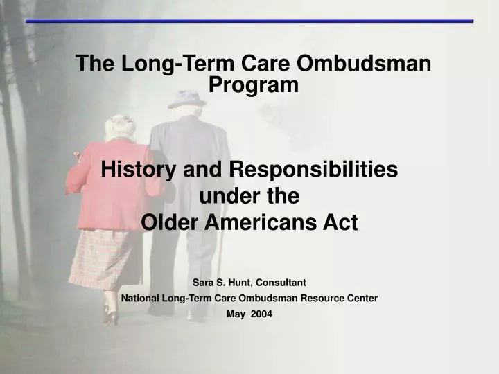 the long term care ombudsman program n.