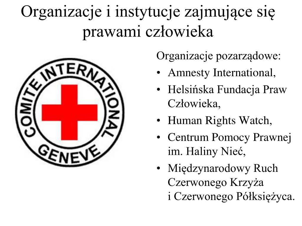 Organizacje Pozarządowe Zajmujące Się Ochroną Praw Człowieka PPT - PRAWA CZŁOWIEKA PowerPoint Presentation, free download - ID:5028587