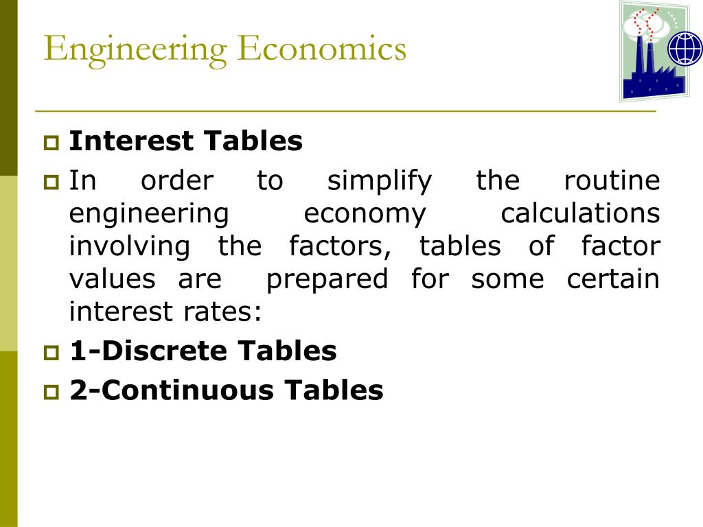 Ppt Engineering Economics Powerpoint