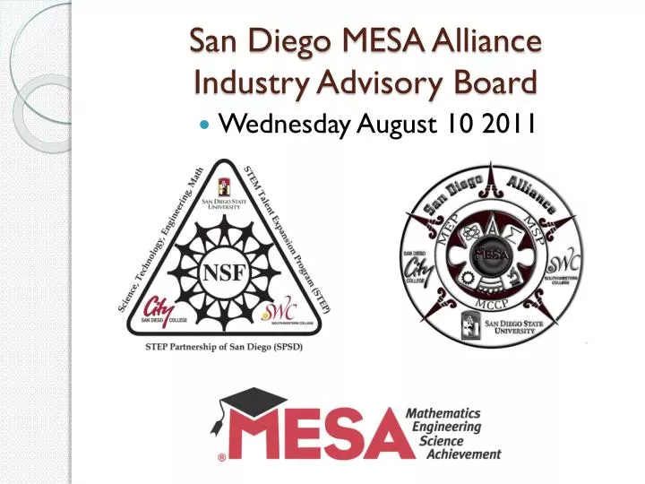 san diego mesa alliance industry advisory board n.