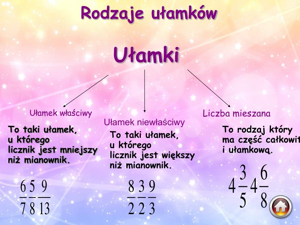 Ułamek W Którym Licznik Jest Większy Od Mianownika PPT - Ułamki PowerPoint Presentation, free download - ID:5029400