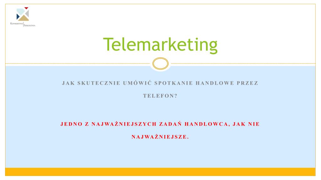 PPT - Telemarketing PowerPoint Presentation, free download - ID:5029708