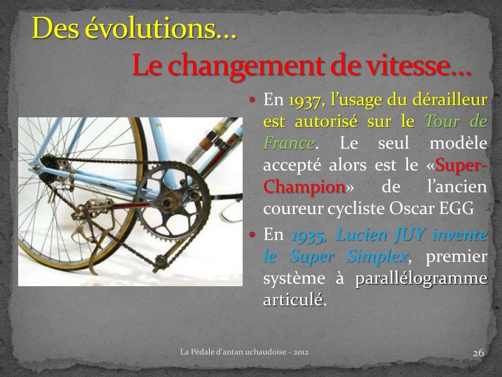 ppt bicyclette