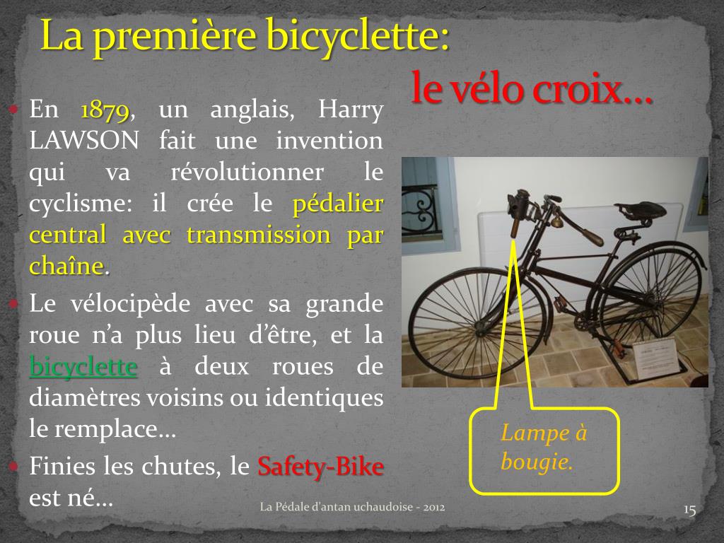 qui a inventé la bicyclette de lawson en 1880