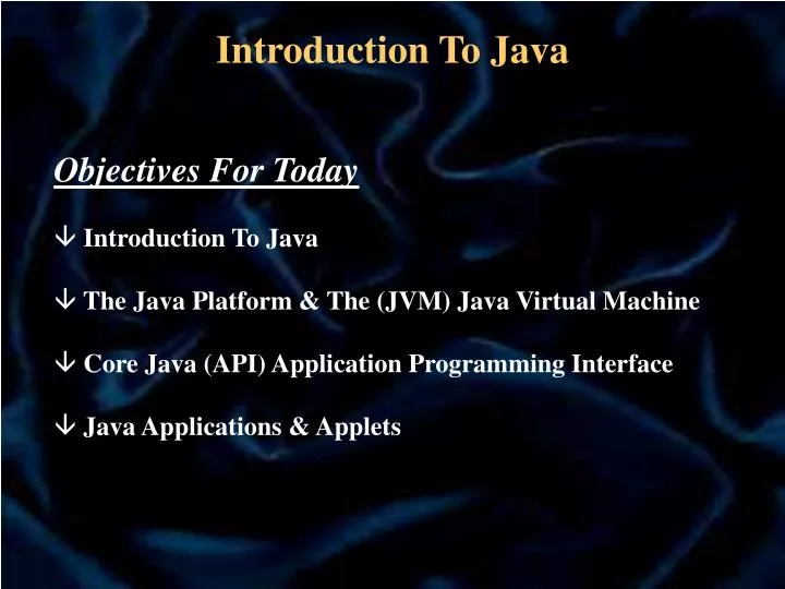 PPT - Introduction To Java PowerPoint Presentation, free download - ID ...