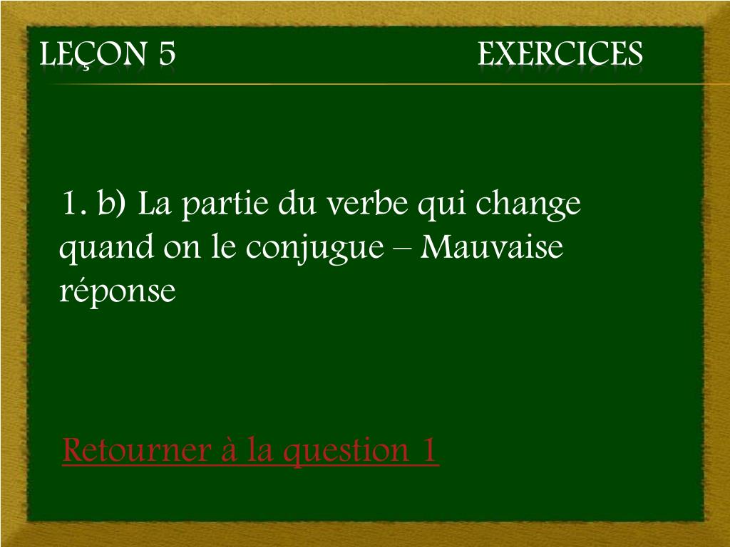 Conjugaison 3e année - Exercices (partie 1)