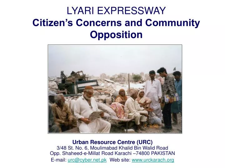 lyari expressway citizen s concerns and community opposition n.