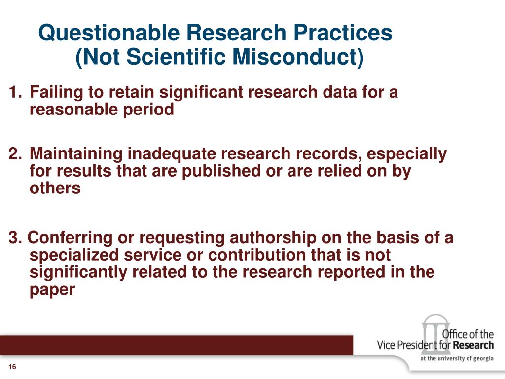 scholarly articles on research misconduct