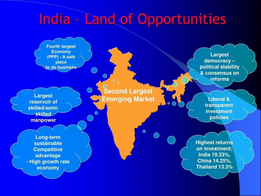 PPT - India – Land of Opportunities PowerPoint Presentation, free download - ID:5037018