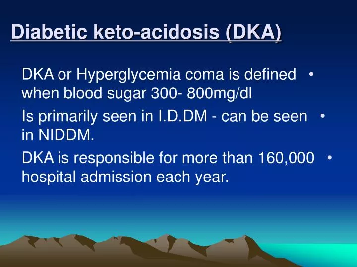 diabetic keto acidosis dka n.