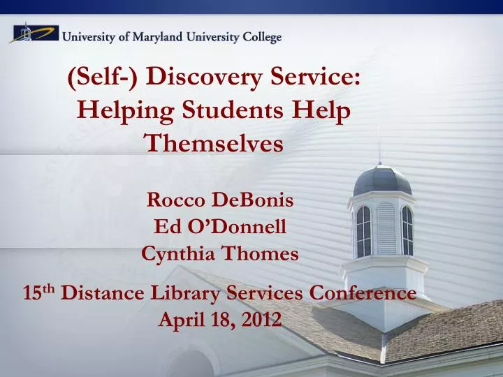 self discovery service helping students help themselves n.