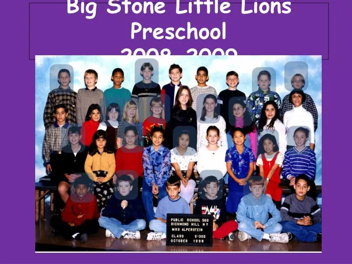 big stone little lions preschool 2008 2009 n.