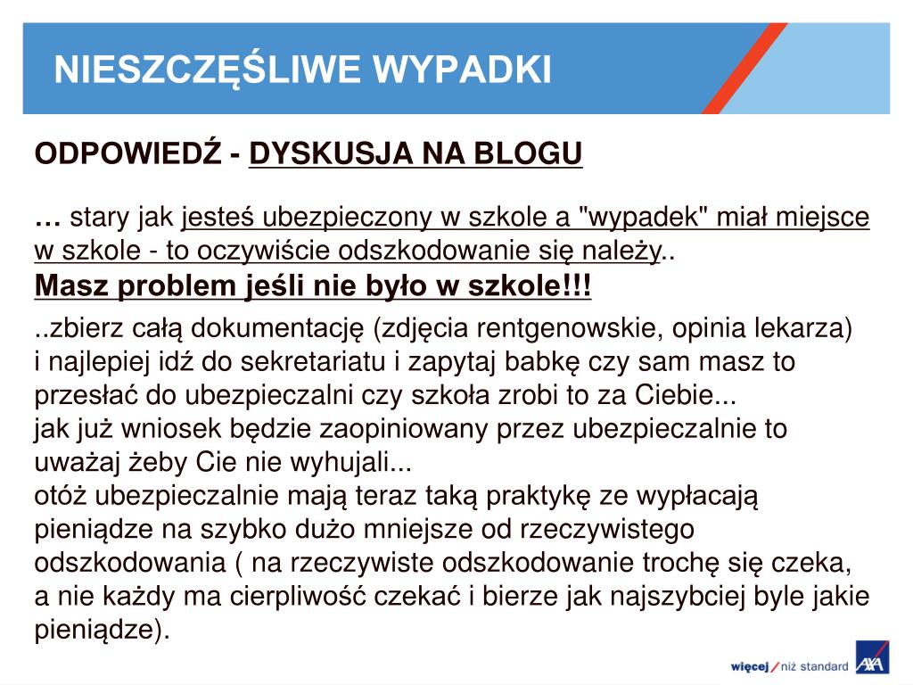 PPT - NIESZCZĘŚLIWE WYPADKI PowerPoint Presentation, Free Download - ID ...