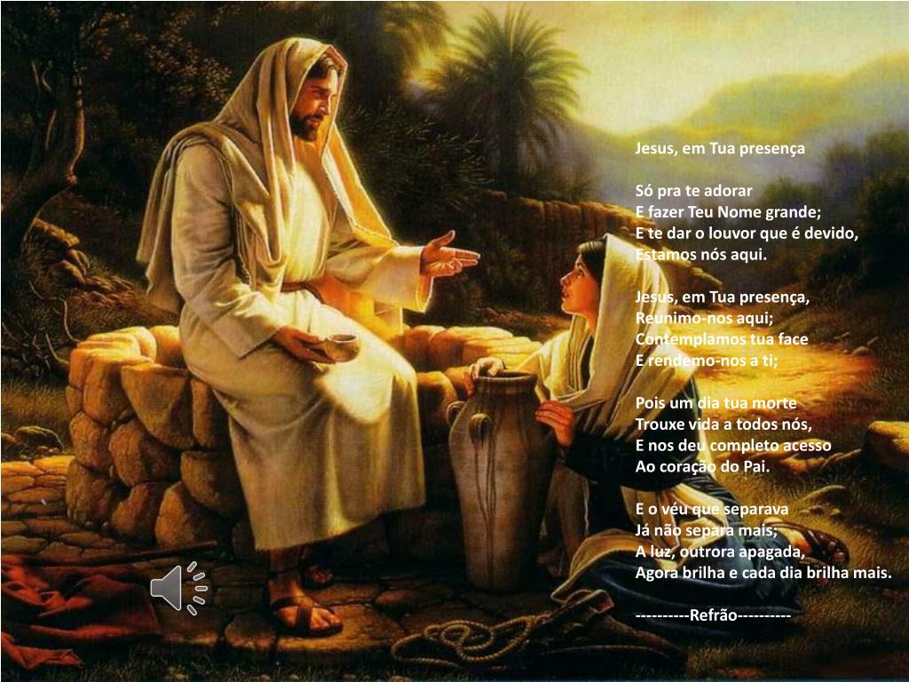 PPT - Jesus, em Tua presença Só pra te adorar E fazer Teu Nome grande ...