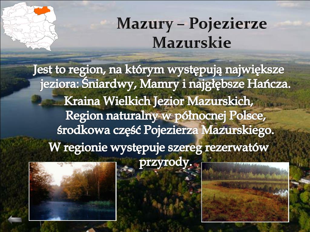 Krajobraz Pojezierza Mazurskiego Klasa 5 PPT - Krajobrazy polski* PowerPoint Presentation, free download - ID