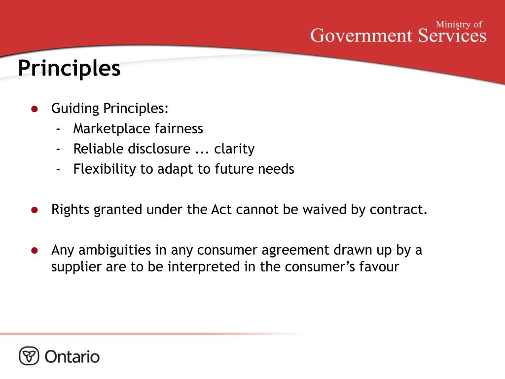 PPT - Consumer Protection Act, 2002 Canadian Association of Movers Fall ...
