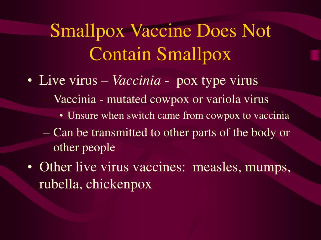 PPT - Smallpox: Risks of Vaccination Patricia Lee MD PowerPoint ...