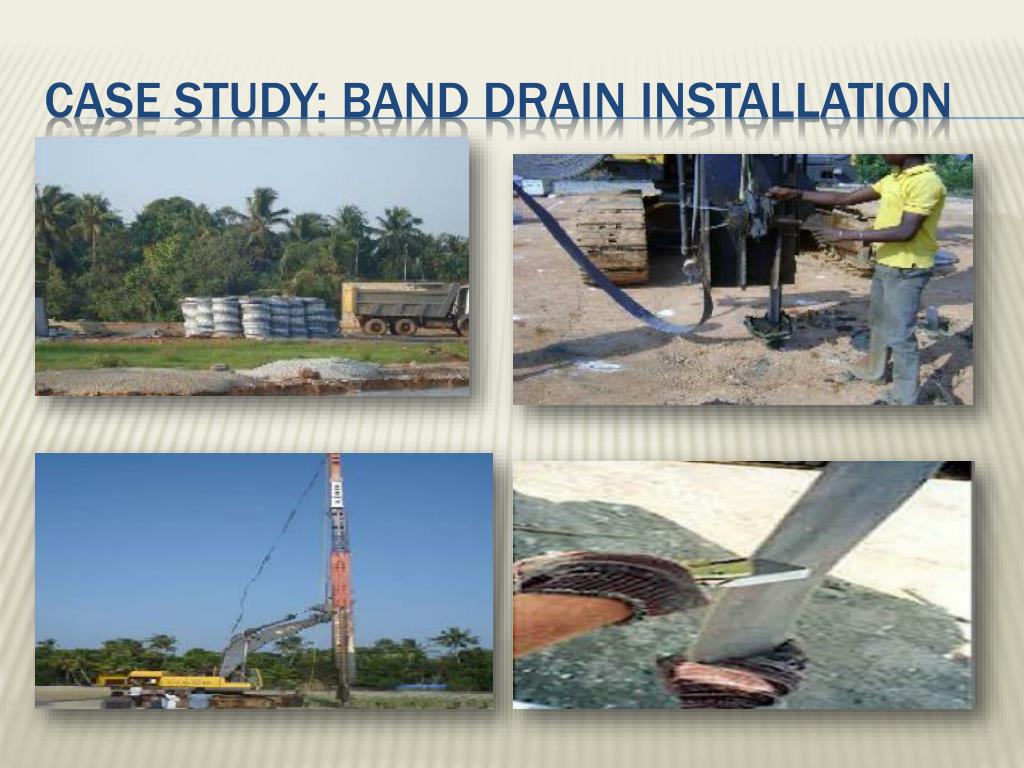 Band discount drain installation