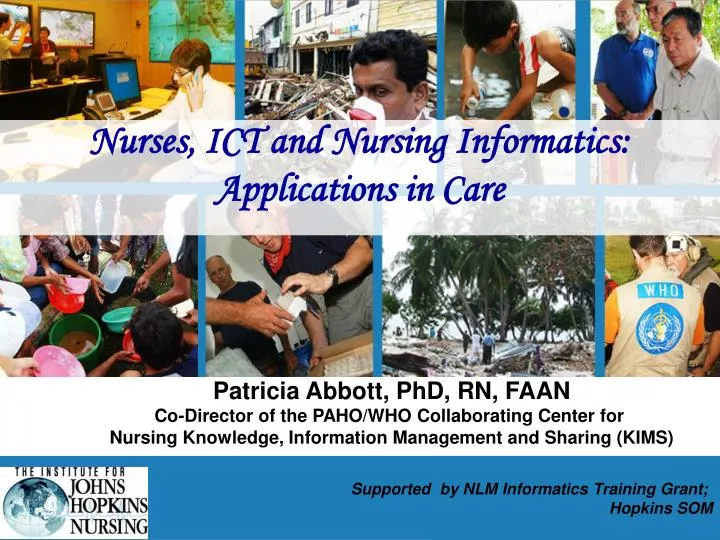 PPT - Nurses, ICT and Nursing Informatics: Applications in Care ...