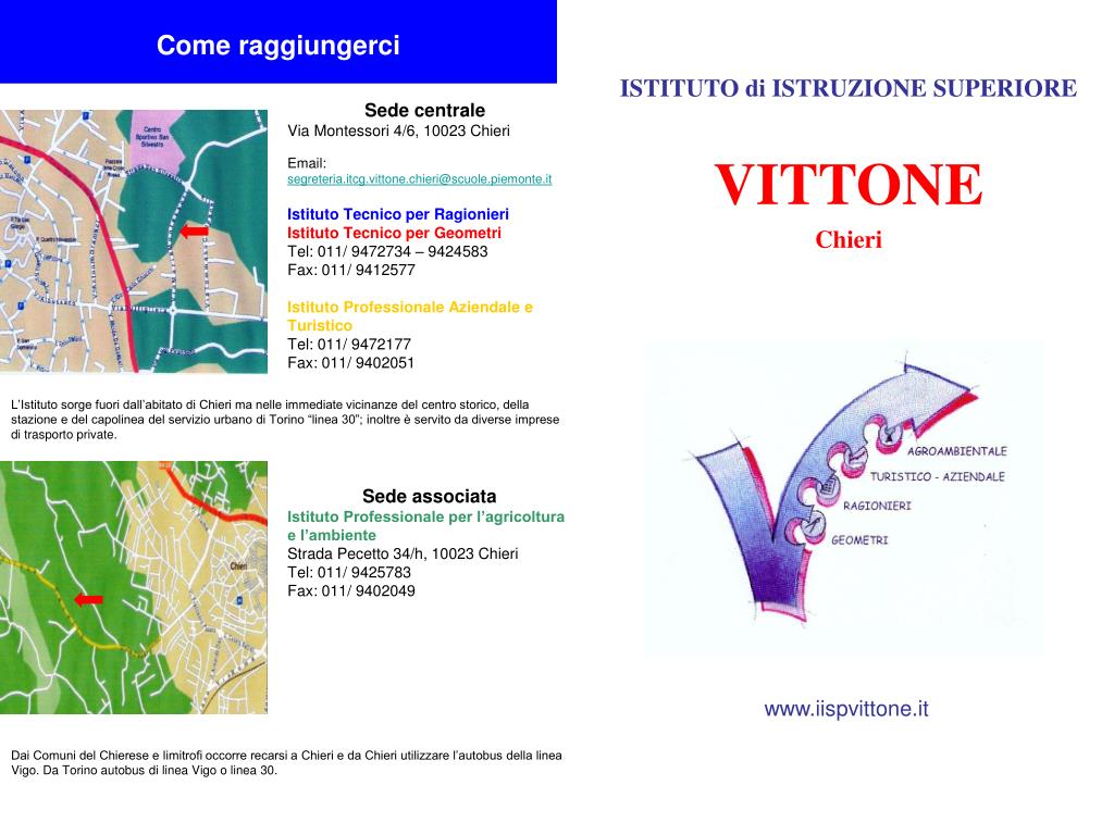 PPT - ISTITUTO di ISTRUZIONE SUPERIORE VITTONE Chieri PowerPoint  Presentation - ID:5044840
