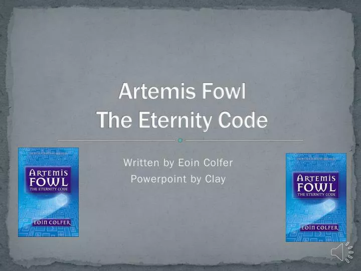 artemis fowl the eternity code n.