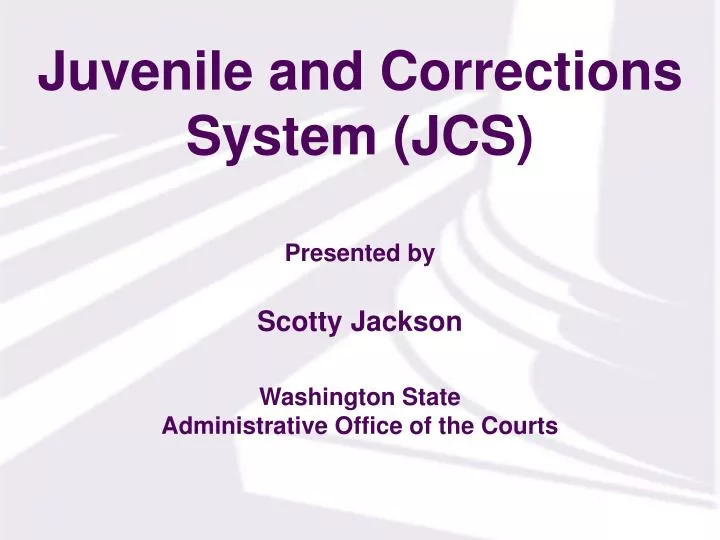 juvenile and corrections system jcs n.