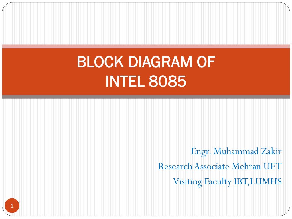 block diagram of intel 8085 n.