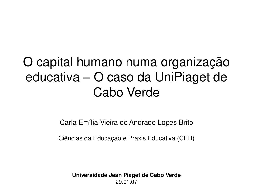 Universidade Jean Piaget de Cabo Verde