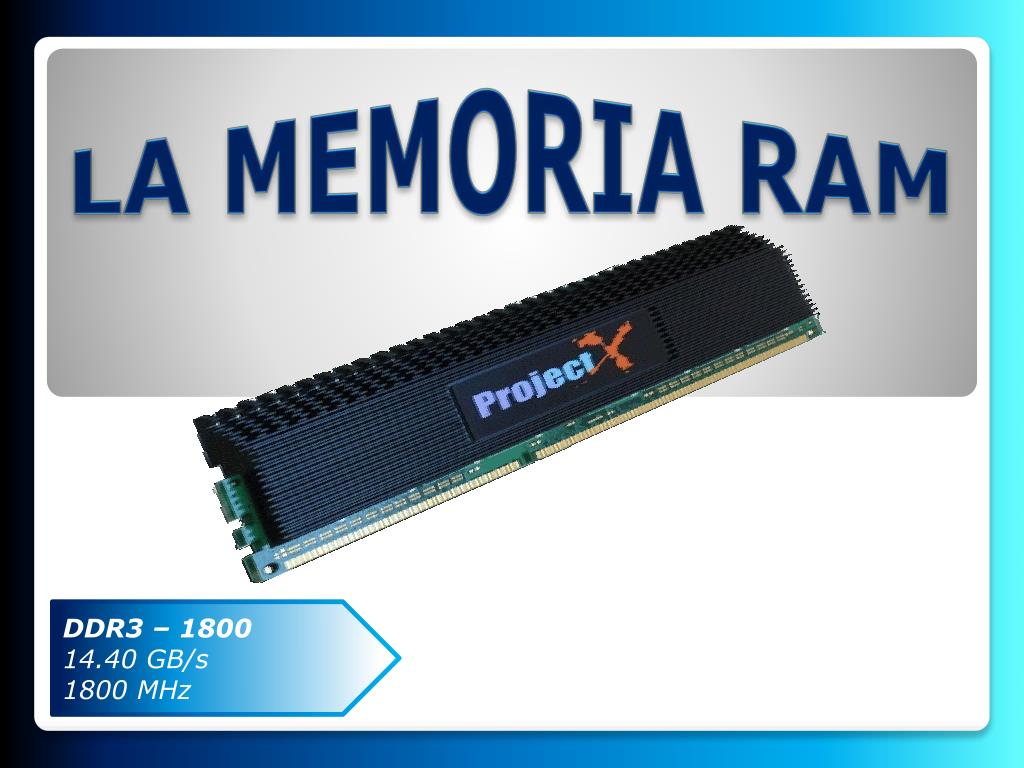 PPT - LA MEMORIA RAM PowerPoint Presentation - ID:5049893
