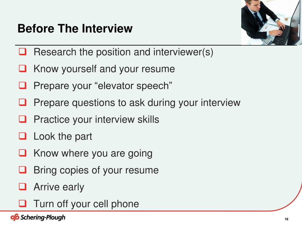 Job interview presentation skills