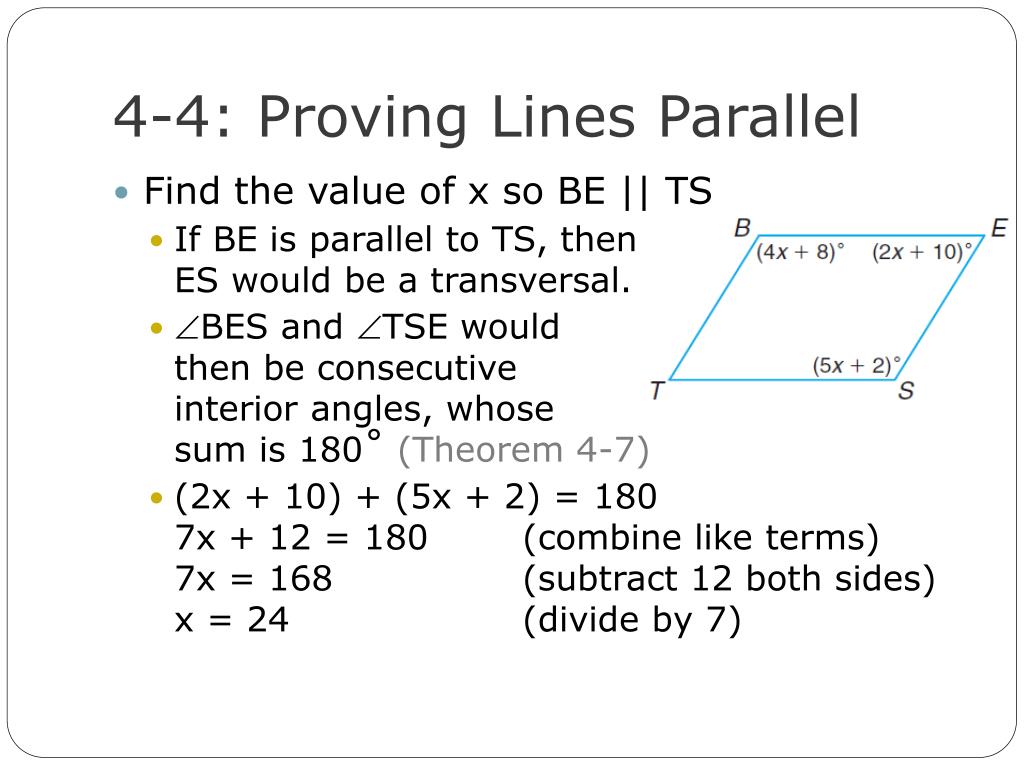 PPT - 22-22: Proving Lines Parallel PowerPoint Presentation, free Regarding Proving Lines Parallel Worksheet