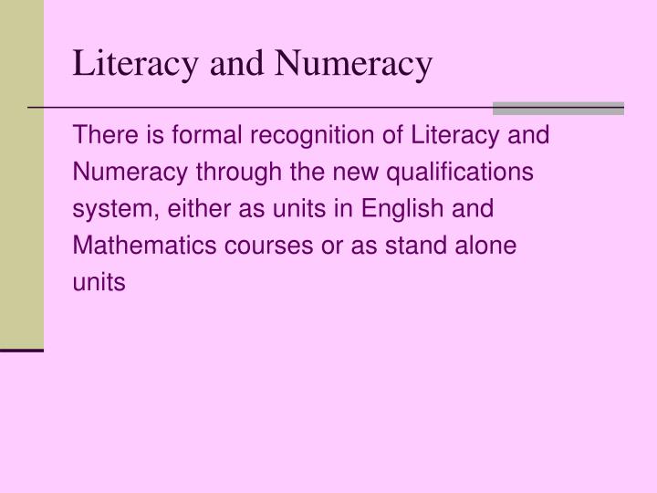 the aim and importance of literacy and numeracy essay Why is numeracy important pupils beginning secondary school with very low numeracy skills but good literacy skills have an exclusion rate twice that of pupils. the aim and importance of literacy and numeracy essay Why is numeracy important pupils beginning secondary school with very low numeracy skills but good literacy skills have an exclusion rate twice that of pupils.