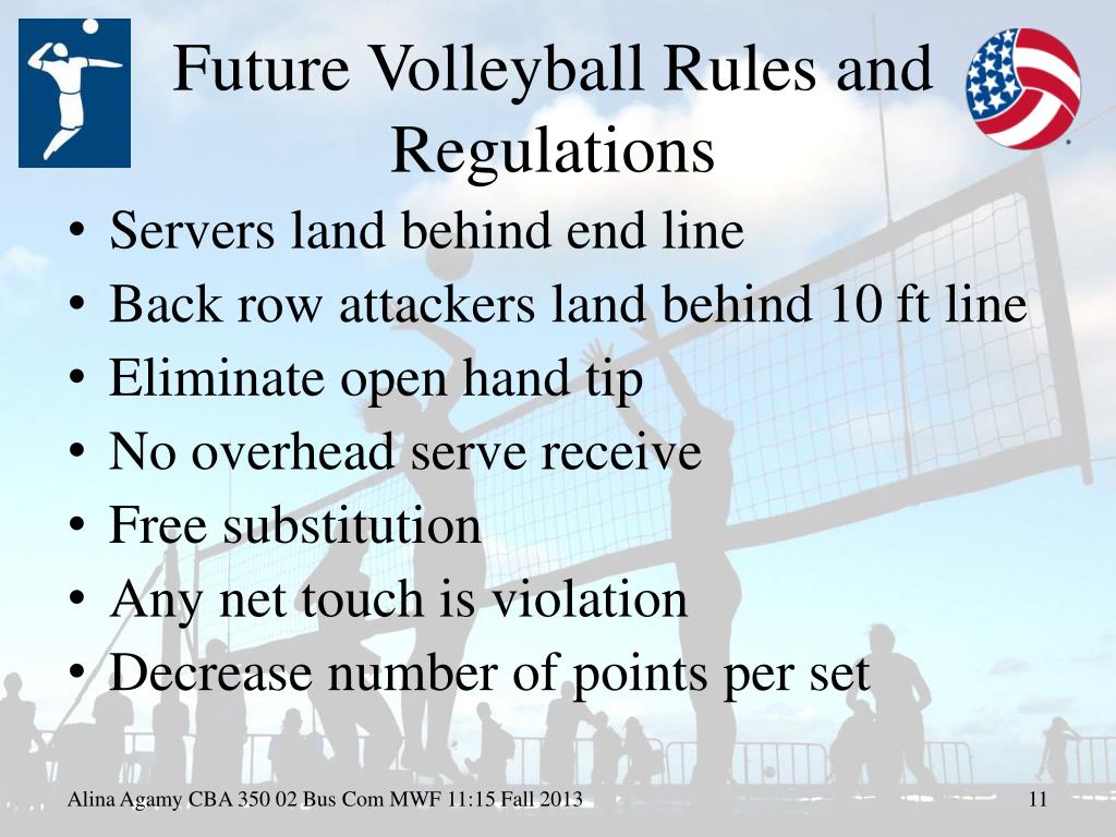 Future Volleyball Rules And Regulations L 