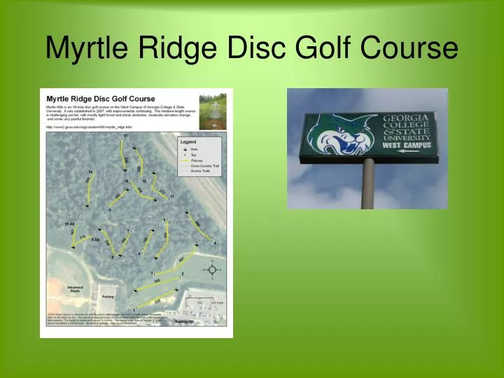 PPT Myrtle Ridge Disc Golf Course PowerPoint Presentation, free