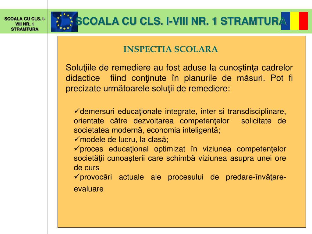 PPT - SCOALA CU CLS. I-VIII NR. 1 STRAMTURA PowerPoint Presentation, free  download - ID:5054597