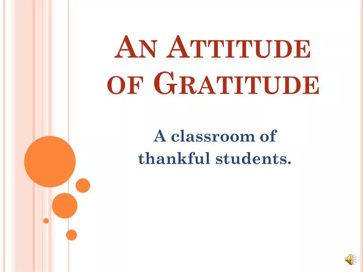 gratitude presentation for students