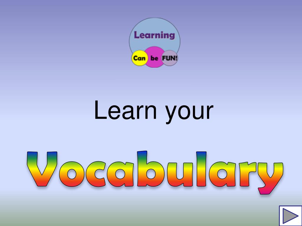 Ppt Vocabulary Powerpoint Presentation Free Download Id5055702