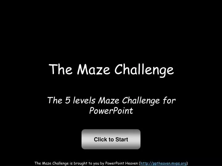 the maze challenge n.