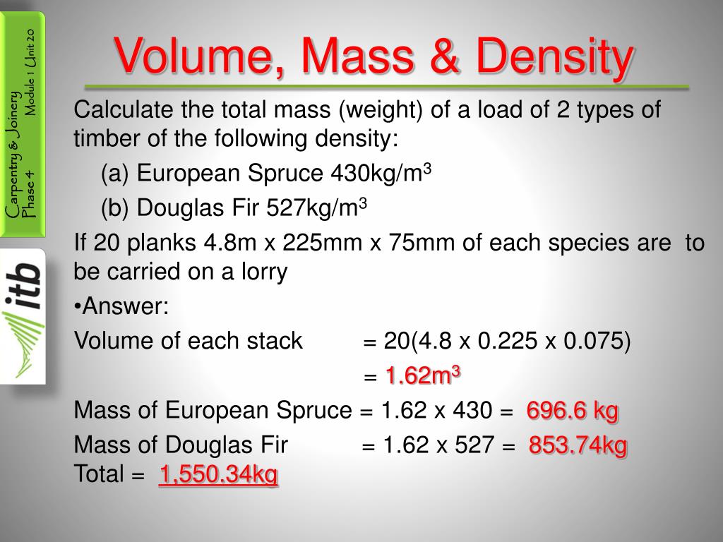 Ppt Volume Mass And Density Powerpoint Presentation Free Download