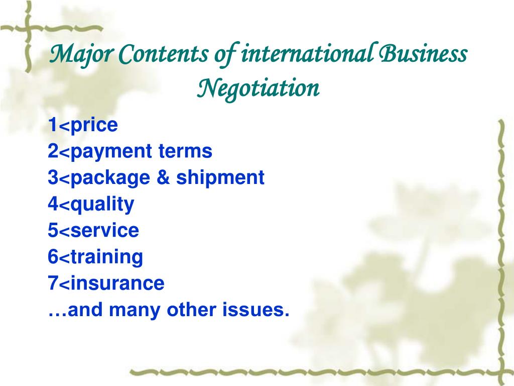 international business negotiation case study